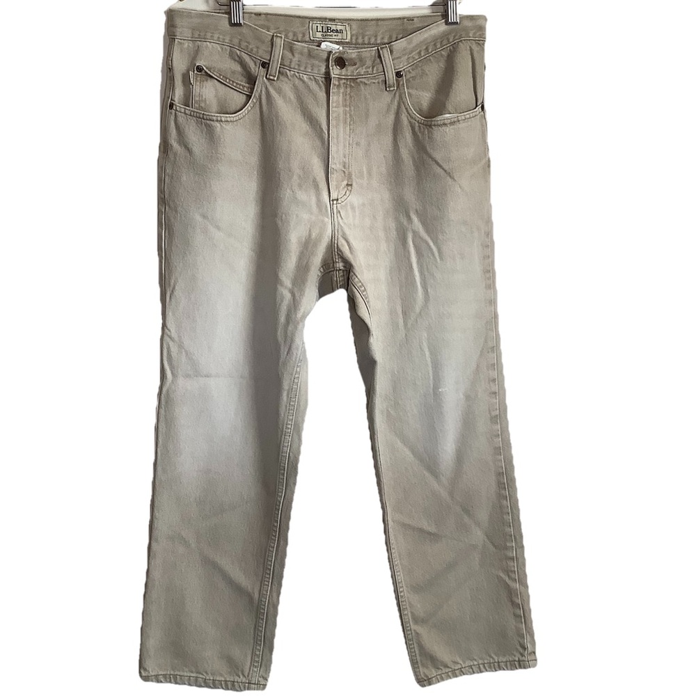 L.L. Bean Men's Straight Jeans -‎ Tan